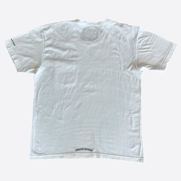 Chrome Hearts White & Black Neck Logo T-Shirt - Picture 2 of 7